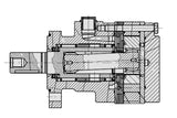 LSHT Hydraulic Motor - 9.52 in³/rev - Magneto - 14T Spline - SAE Ports - CCW - BMER-2-160-FS-FD1-S-R