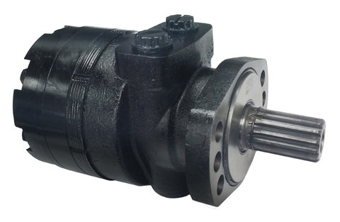 LSHT Hydraulic Motor - 15.68 in³/rev - Magneto - 14T Spline - SAE Ports - CW - BMER-2-250-FS-FD1-S